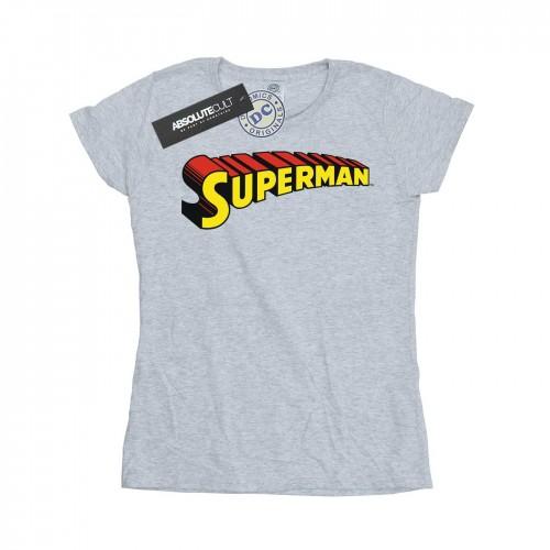 

DC Comics Womens/Ladies Superman Telescopic Loco Cotton T-Shirt XXL білий