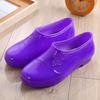 Low-top spring and autumn jelly waterproof shoes fashion rain shoes women's summer kitchen work rubber shoes outer wear non-slip shoes adult