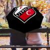 Modello FC Utrecht, ombrello pieghevole automatico, design portatile e pieghevole, 8 stecche, un regalo di Natale o di compleanno.