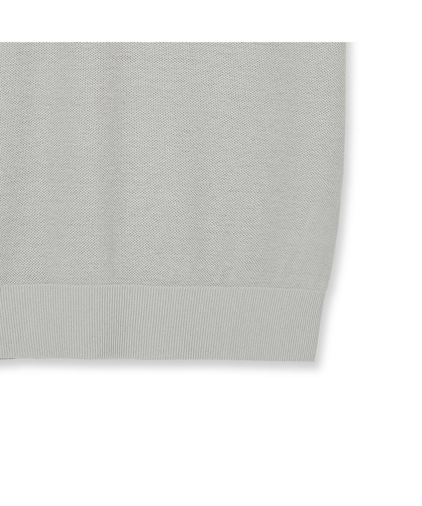IOLO Pk Textured Linen Half Collar_Grey