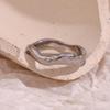 Minimalist Wave Shaped Women's Ring with Simple Line Design, Versatile and Stylish Jewelry Ring for Daily Use.