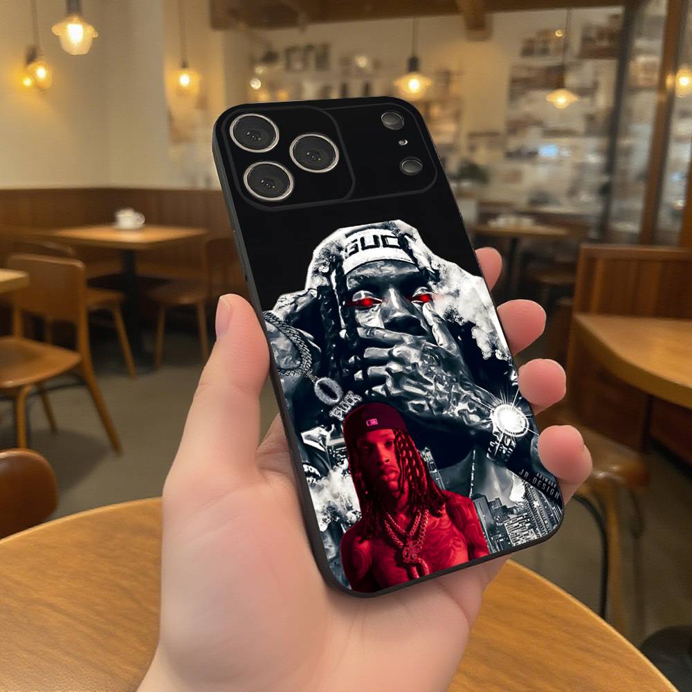 Rapper K-King V-Von Grandson Phone Case For iPhone 17,16,15,14,13,12,11,Pro,XS,Max,XR,Plus,E,SE4,Mini Black Soft Cover