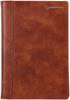 Franklin Planner Organizer A5 1-Page-Per-Day PU Leather January 2025 Start Braun 86302