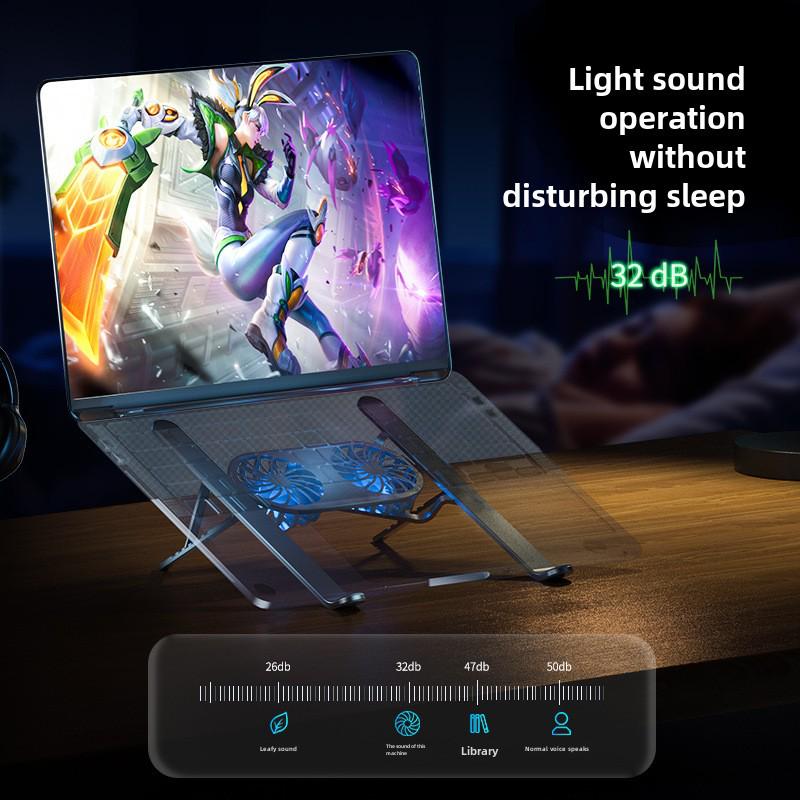 Portable Aluminum Laptop Stand with Cooling Fans