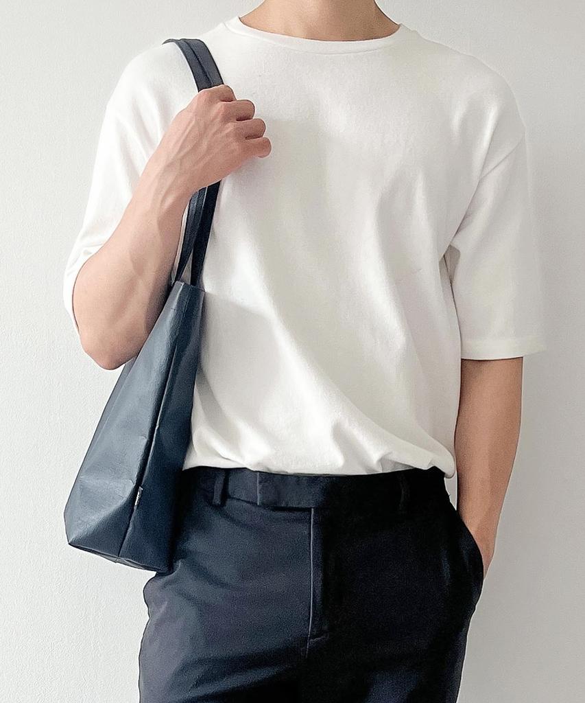 Azero Shoulder Market Bag (Navy)