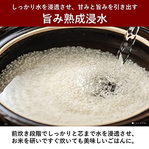 Panasonic Rice Cooker 5.5 Cups Large Firepower Odori Cooker Steam & Full Heat Generation 6 Stage IH Type White SR-STS101-W