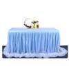 Tulle table skirt high-end gold-rimmed mesh wedding New Year's party decoration hotel supplies mesh table skirt table cover