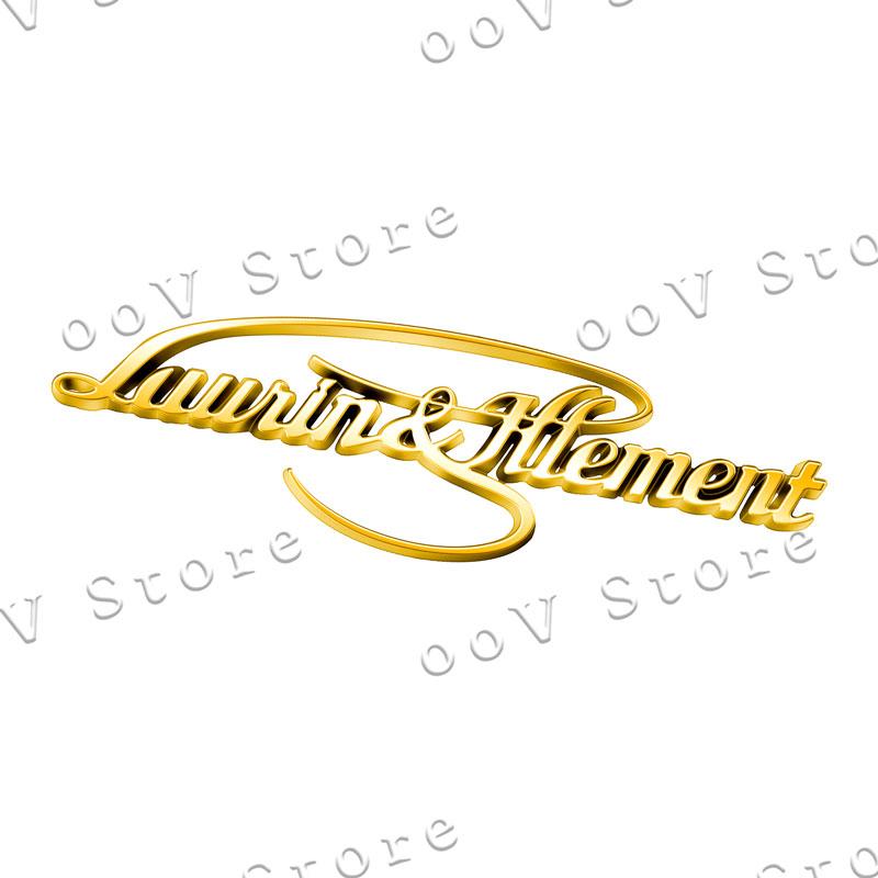 

3D Chrome Metal Laurin & Klement Logo Emblem Car Fender Trunk Badge Sticker For Octavia Rapid Superb 3 Kodiaq Yeti Decor
