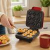 Non-Stick Waffle Donut Maker Quick Heating Donut Toaster Portable Donut Maker  Apartment