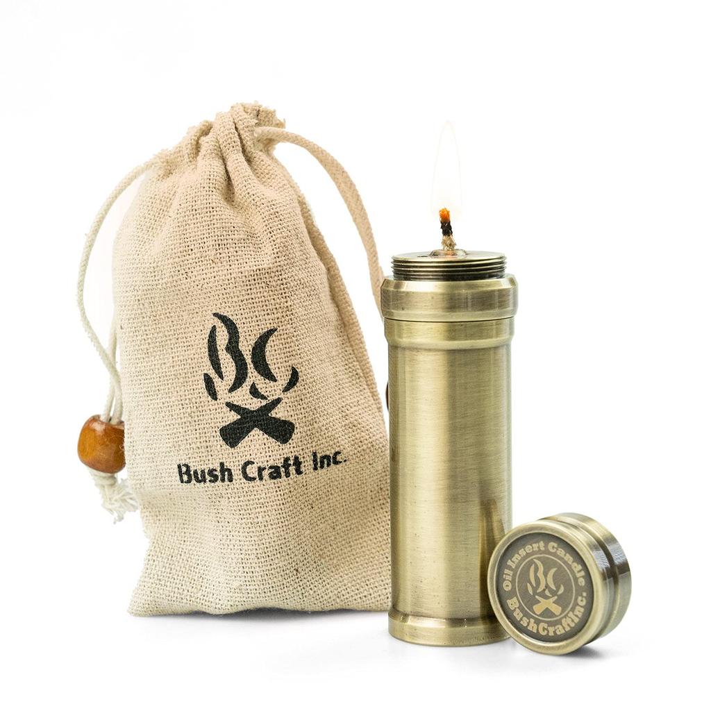Bush Craft Oil Insert Candle 90 2.0, Brass, 90mm