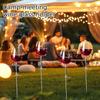 Outdoor Wine Glass Holder Stakes for Garden Parties Wine Glass Markers Metal Drink Holders for Outdoor Events and Picnics Set of 24