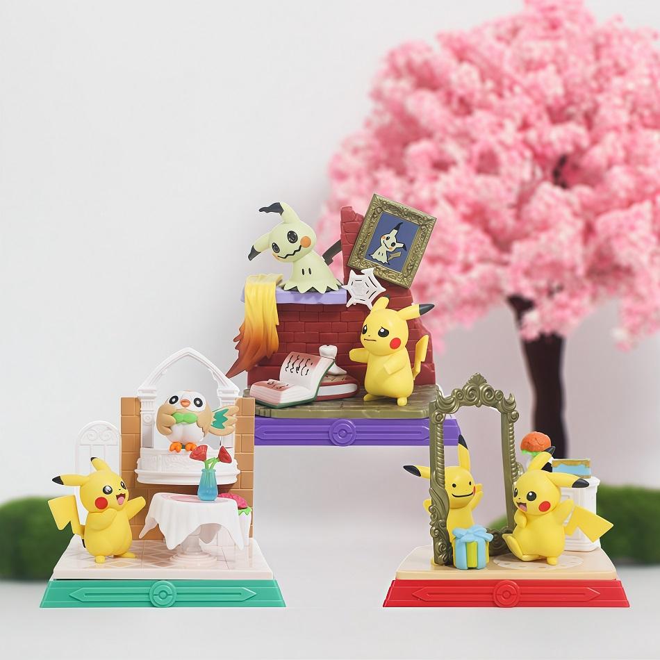 6-Style Anime 30Th Anniversary Pok  Mon Commemorative Edition Action Figurine Pikachu And Its Friends  Model Doll Plaything Gi