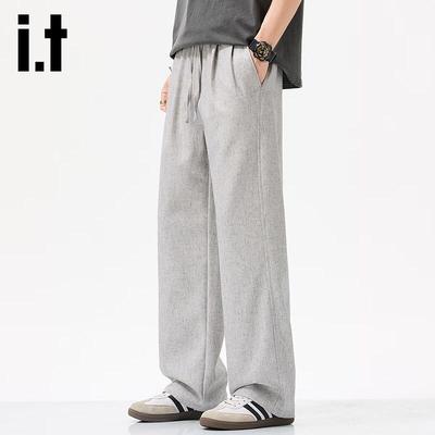 Izzue IT Men's Pure Cotton Retro Casual Trousers