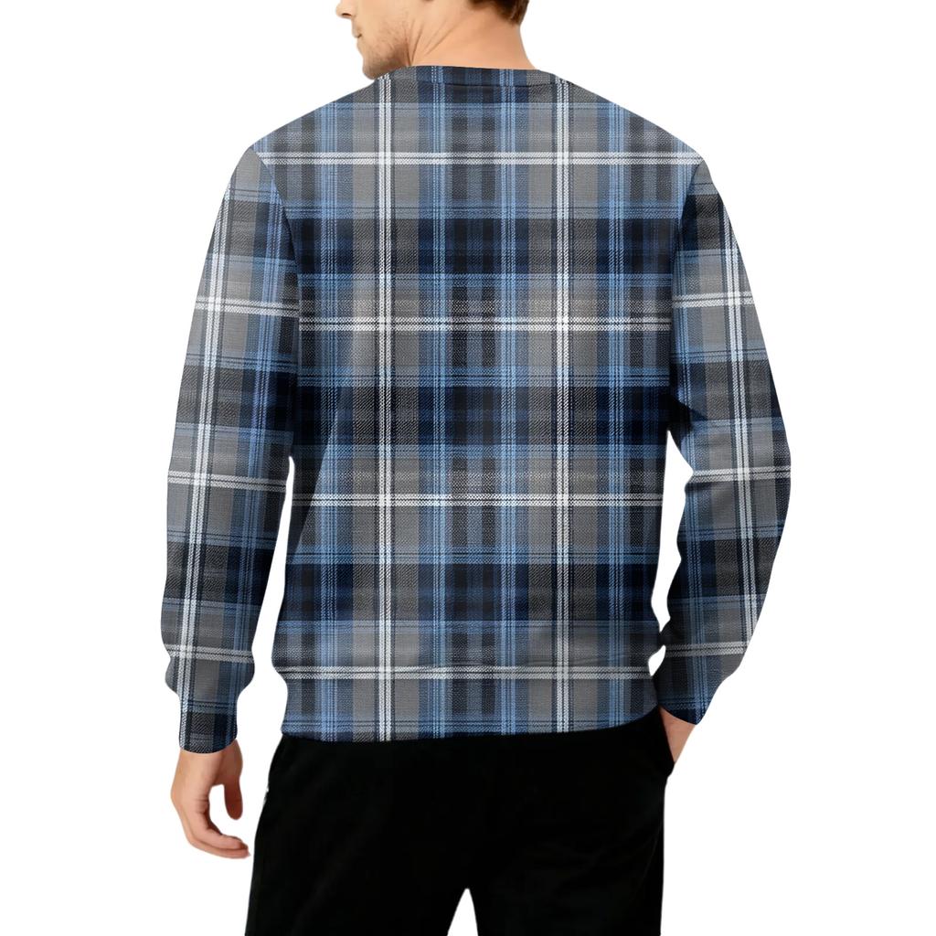 Men's Round Neck Fleece-Lined Thick Warm Sweatshirt