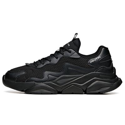Life Collection Cushioned Anti-Slip Wear-Resistant Breathable Lightweight Low-Top Casual Shoes Women's Pitch Black Sneakers 922048820-2
