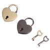 Cadenas Mini en Métal Vintage en Forme de Cœur pour Sac Valise Boîte à Bagages Serrure à Clé Avec Clé