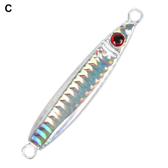 LETOYO 20g Metal Rust Resistant Fishing Lure Far Throwing Reflective Fishing Jigging Lure Fishing Supplies