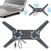 USB Powered Foldable Cooler Pad with Double 60mm Fans Notebook Cooler Cooling Pad Bracket for Notebook Laptop PC Computer