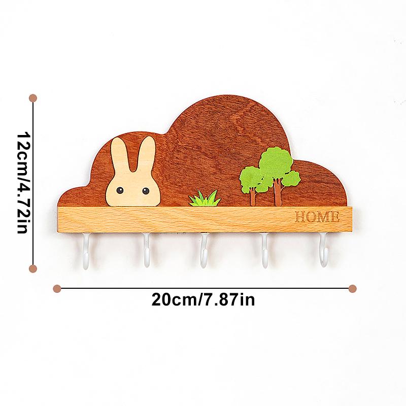 

1шт настенные крючки клейкие настенные крепления крючок для ключей мультяшный узор не требуется пробивка отверстий