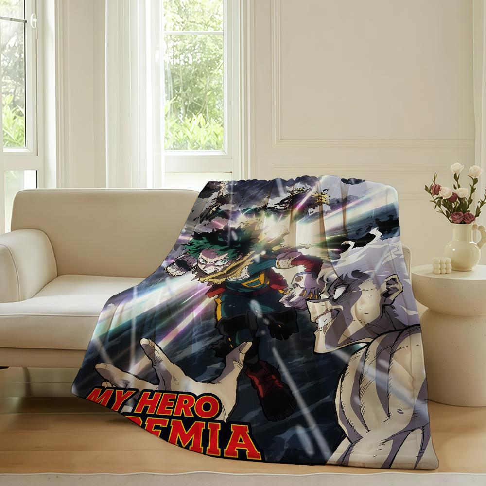 Adventure Anime My Hero Academia Blanket For Sofa Office Bed Plane Travel Sleep Read Relax Camping Soft And Warm