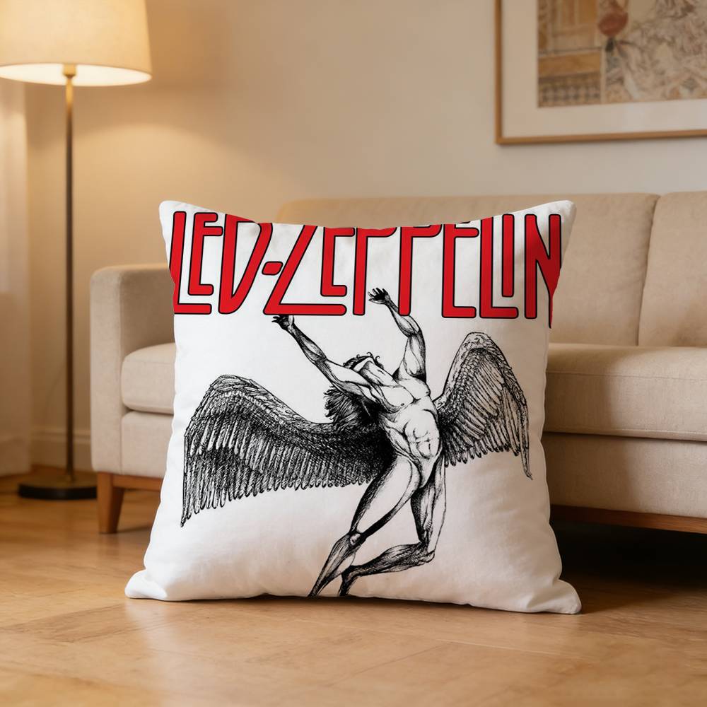 

LLed ZZeppelinES Pillow Case Pattern Printed Pillowcase For Living Room Sofa Cushion Cover 30x30cm