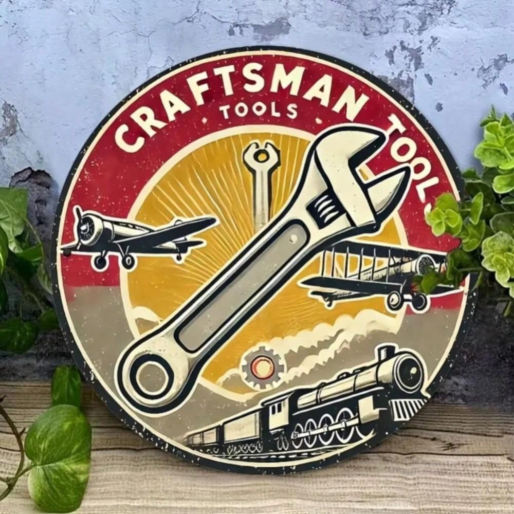 Vintage Metal Wall Art Tool Sign Industrial Home Decor