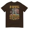 In Memory Of The 58479 Brothers And Sisters Vietnam Veteran Tshirt