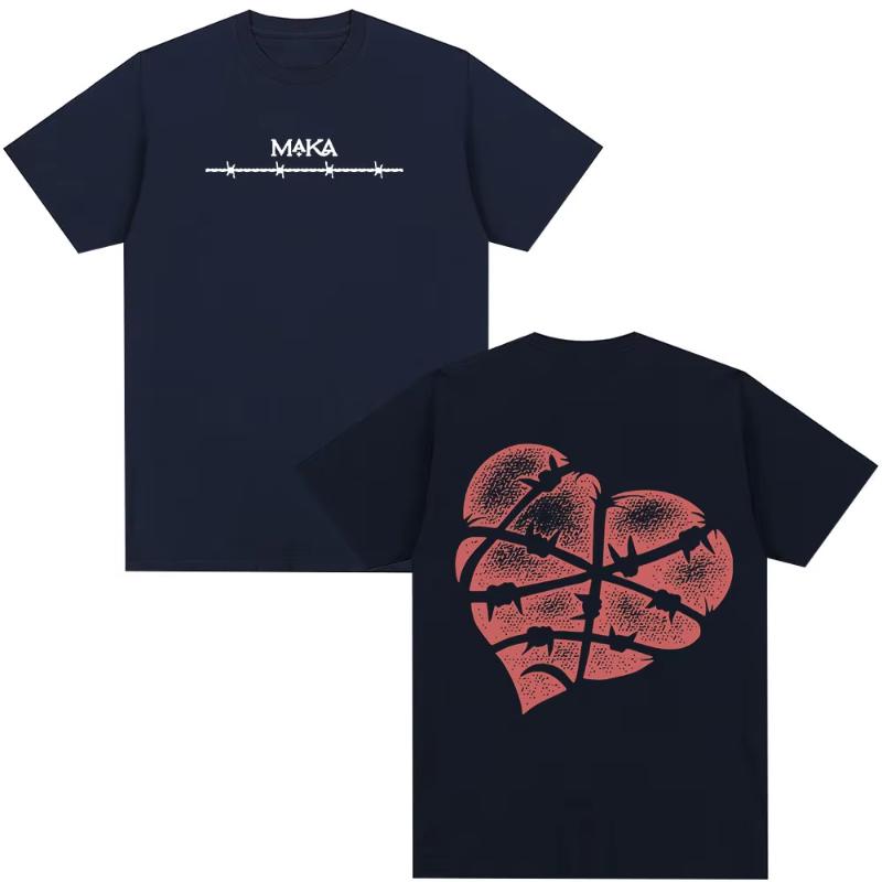 

Rapper Maka Tour Merch Tshirts Unisexs Women Clothing Fashion Hip Hop Tshirt Cotton Casual Loose Short Sleeve T Shirt Streetwear S
