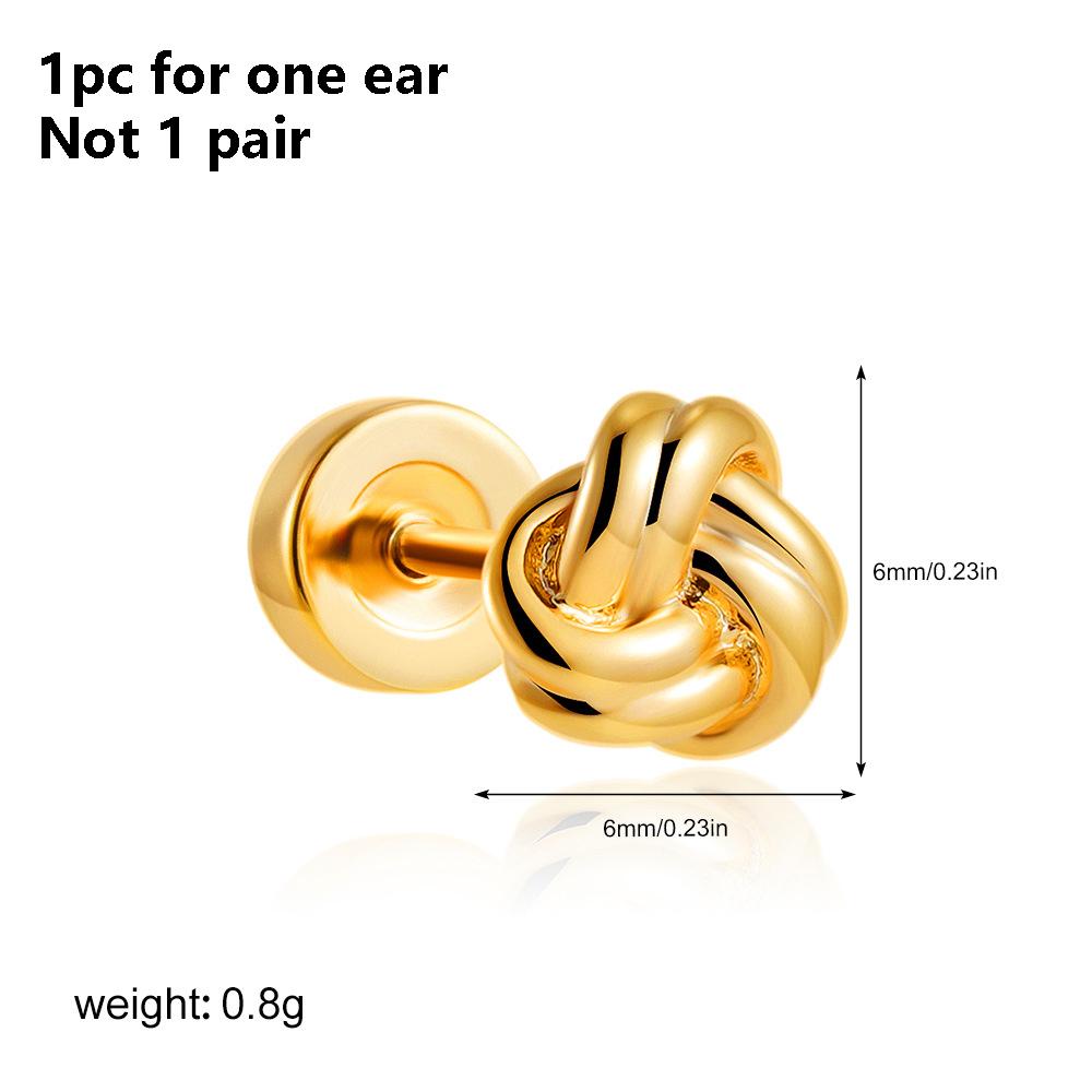 1PC Stainless Steel Star Moon Sun Stud Earrings For Women Simple Daily Wear Cartilage Piercing Earring Punk Unisex Rock Jewelry