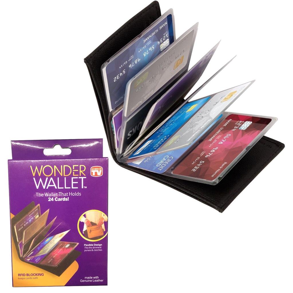 Large Wonder Wallet Capacity Change Card Pack Cardcase Pu Material Solid Color