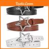 Trendy Pu Leather Star Emblem Belt For Women Perfect For Dresses And Casual Outfits