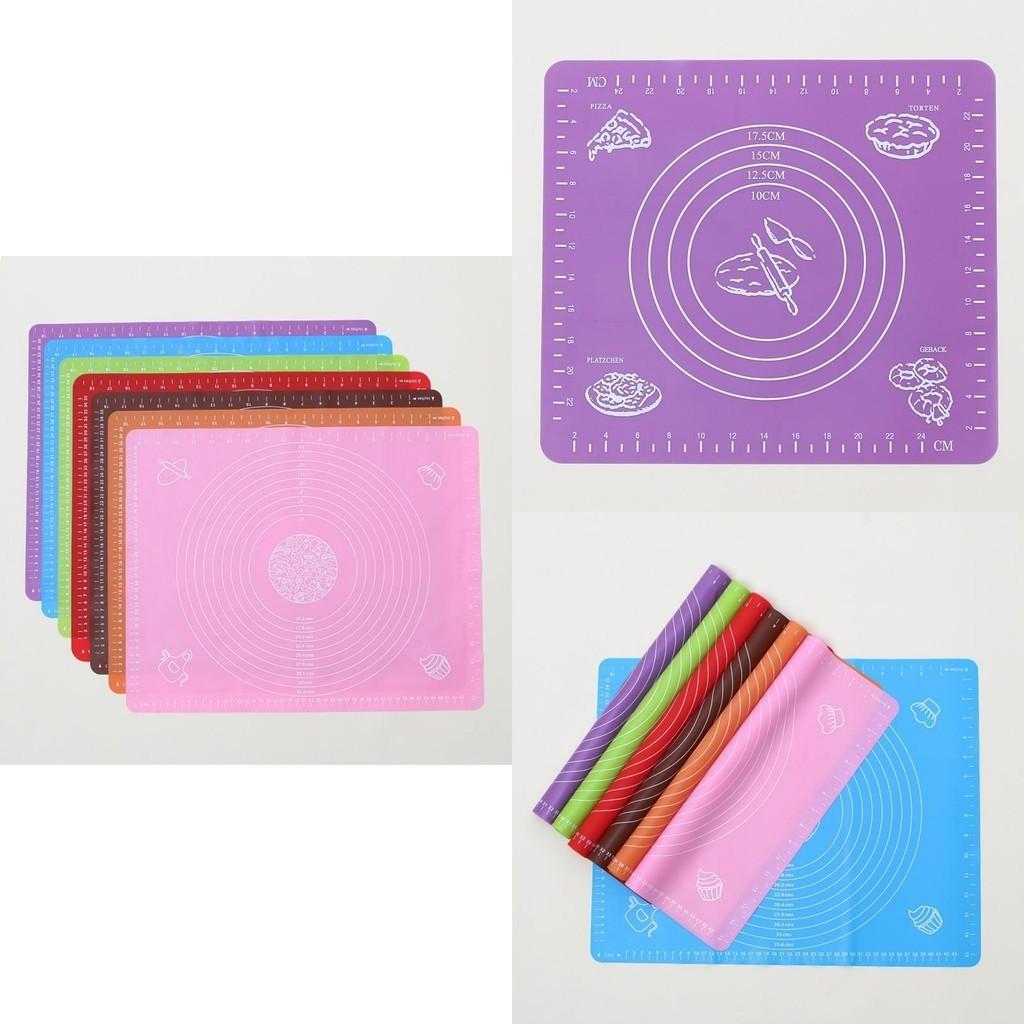 Mat Non Baking Stick Silicone Pastry Kneading Rolling Mat Fondant Cake Dough