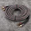4.8m Car Home Stereo Audio Rca Signal Cable Amplifier Subwoofer Cable Wire Adapter