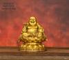 Lucky Copper Big Belly Laughing Buddha Maitreya Ornament Attracting Wealth Household Statue