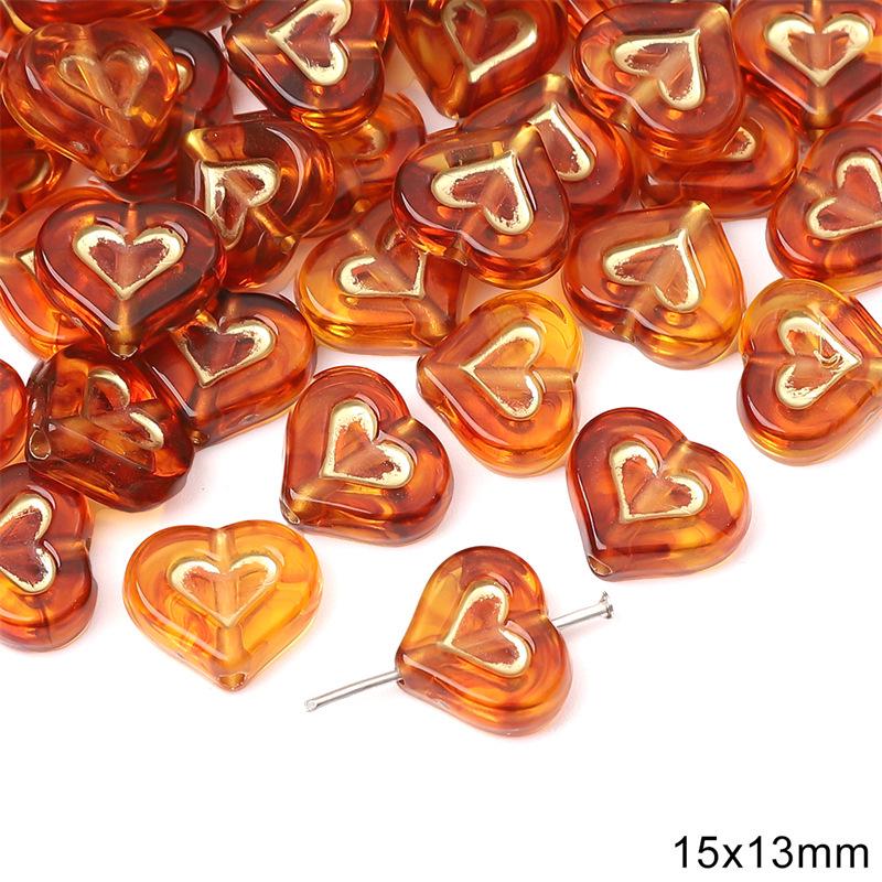 Retro Bursztynowe Złoto Barokowe Akrylowe Koraliki do DIY Tworzenia Biżuterii