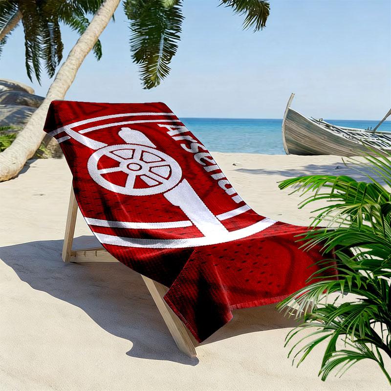 Arsenal Print Beach Towel, Large Soft Quick Dry Towel for Beach Camping Swimming