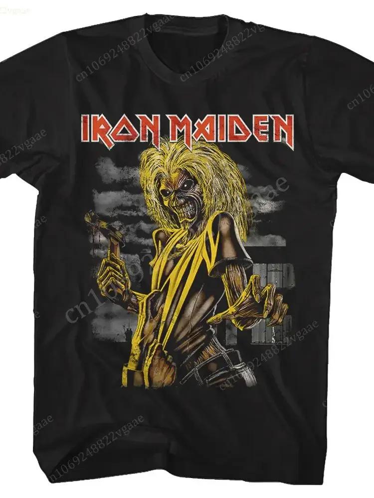 2024 Iron Maidens T Shirt Men Women Band Vintage Summer Adult Cotton Kids Polyester Tee Shirt Hip Hop Tops Heavy Metal