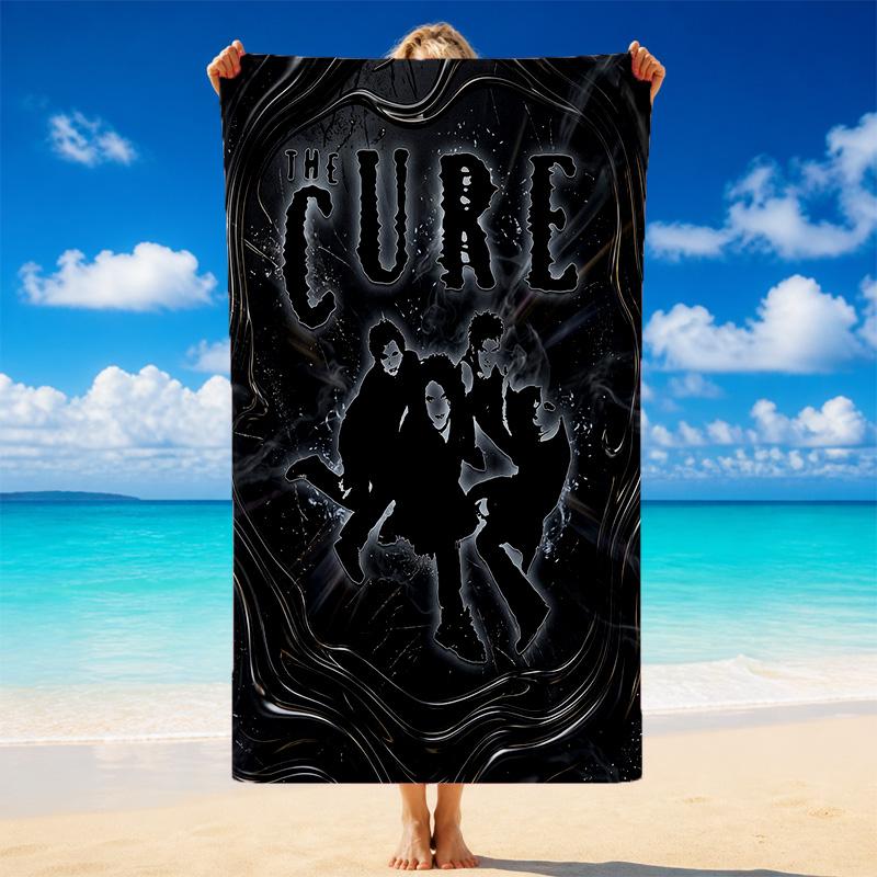 The Cure Druck Mikrofaser Strandtuch Sand?Leichtes, widerstandsfähiges Handtuch für Schwimmen, Outdoor und Reisen