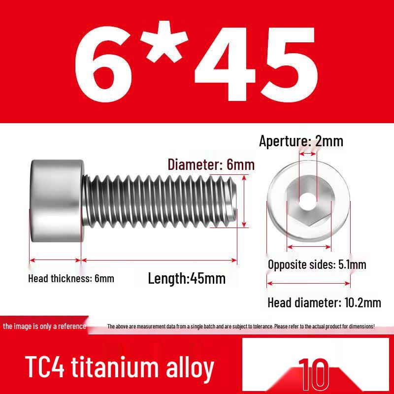 

Rongyu M6x45 Hex Socket Hollow Vacuum Screw