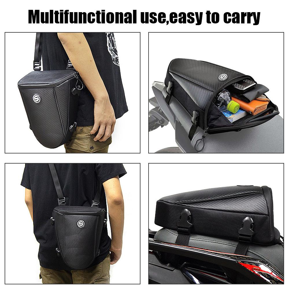 Motorcycle Saddlebag Tail Bags Storage Shoulder Bag Waterproof With Strap Set Rear Seat Backpack Large Capacity Moto AccessoriesGood product