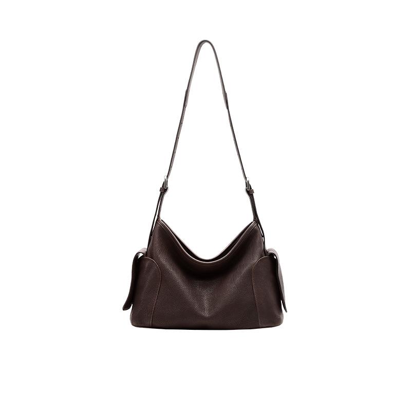 

[Xi Mengyao] Fetal cowhide happy bag, one shoulder crossbody, high-end commuter bag for women