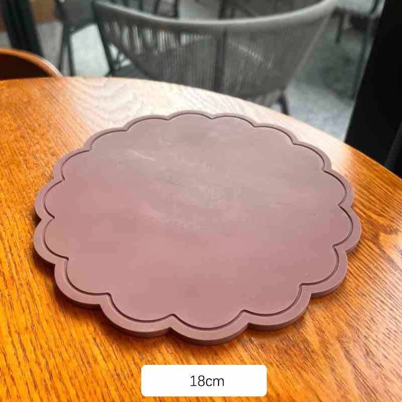 Silicone Coasters Flower Heat Insulation Antiskid Drink Cup Mats Waterproof Pot Bowl Pad Table Protector Drinkware Decoration