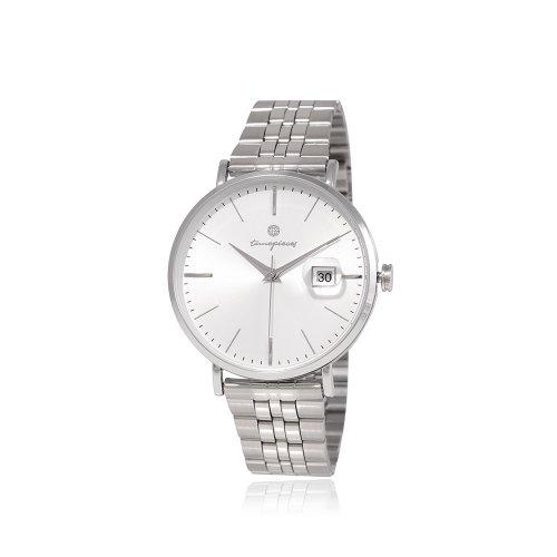 [OST] OST Slim Link Women s Silver Couple Metal Watch OTC221902TSS none