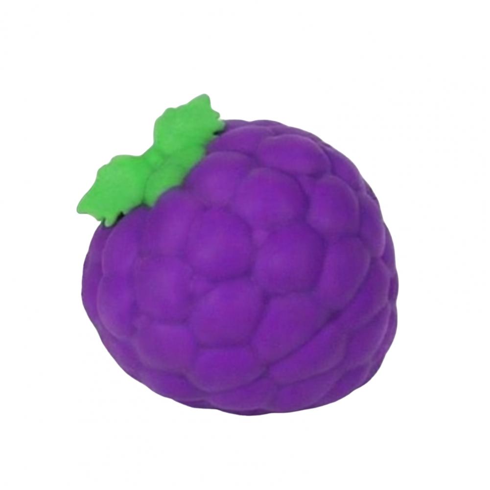 Large Grape Stress Relief Toy Slow Rebound Fake Purple Grape Squeeze Toy Hand Relaxation Stress Ball Fidget Toy For Kids Adults