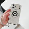 Diamond Camera Pattern Short Hand Rope Phone Case For iPhone 17 16 15 14 13 12 11 Pro Max Soft Shockproof Silicone Cover Girls