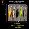 5pcs/box Fishing Lure13.7g/10g Minnow Crankbait Wobblers 3D Eyes Perch Artificial Bait Pike Carp Bait Swim Bait Fishing Pesca