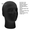 Black Foam Wig Head Tall Male Mannequin Hairpieces Display Holder Hats Sunglasses Headphone Headwear Stand Cosmetics Model Head Prop