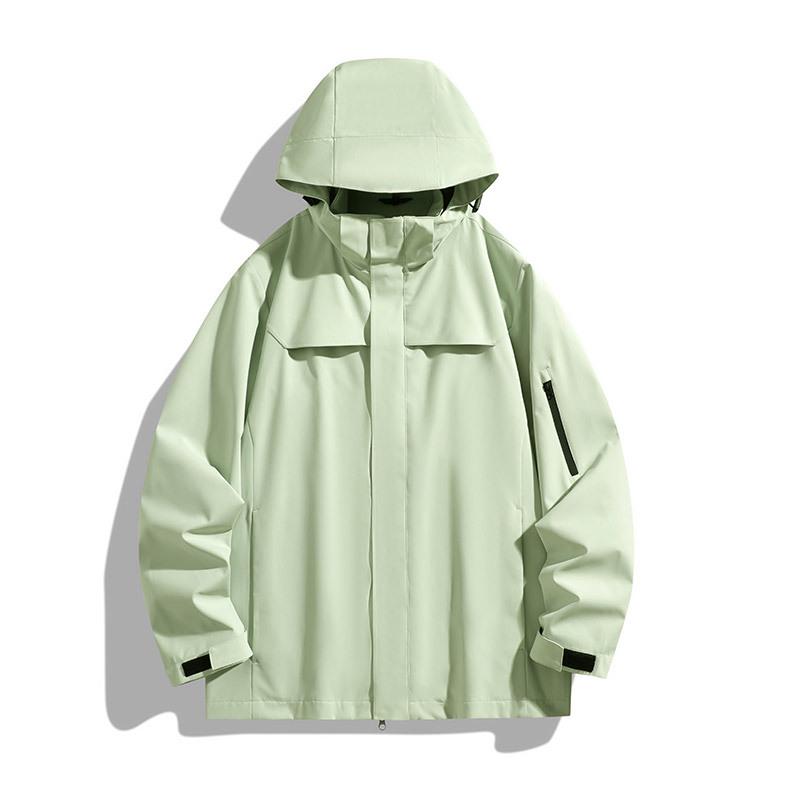 2025 Unisex Autumn/Winter Windproof Water-Repellent Mountaineering Jacket with Hood XL