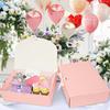 2 Stück - Deckel Geschenkbox mit Schleife Brautjungfern Heiratsantrag Box Geburtstagsgeschenk, Shower Party Valentinstagsgeschenke Valentinstag