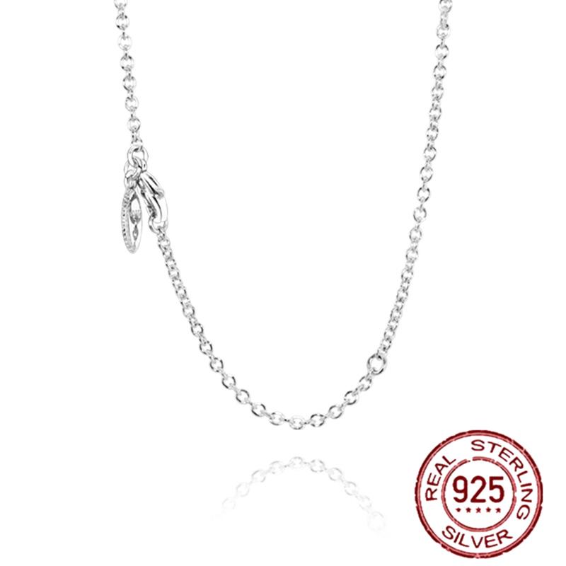 100 copper new Pink Swirl Wishbone Heart Collier Necklaces Ideal For Women Brand Authentic Band Necklaces Jewellery Gift